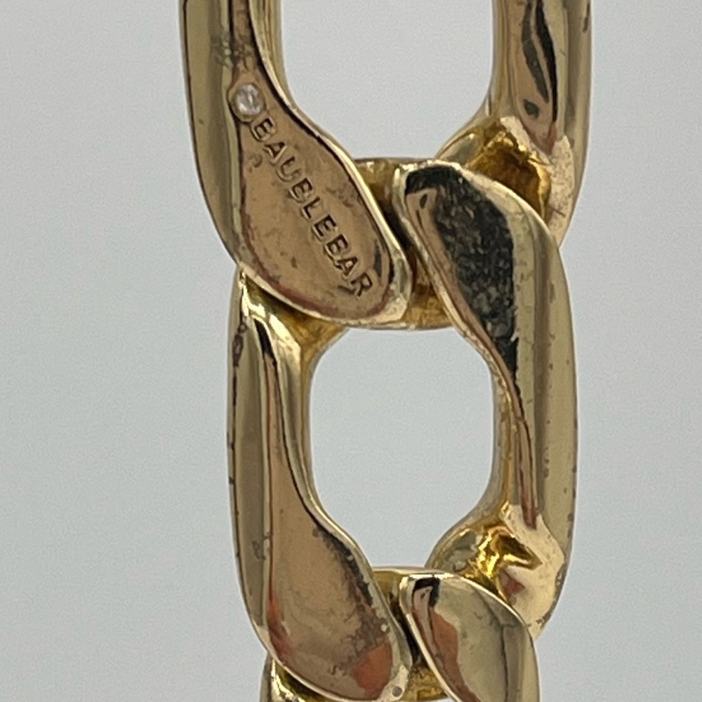 BaubleBar Michel Pavé Chain Link Drop Earrings Gold ToneGold Chain Link Earrings - Picture 4 of 4